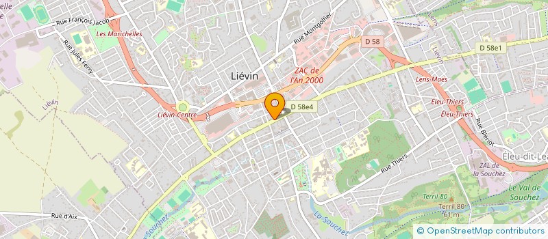 localisation de l'entreprise MADAME DANIELE CEMPEL  LIEVIN