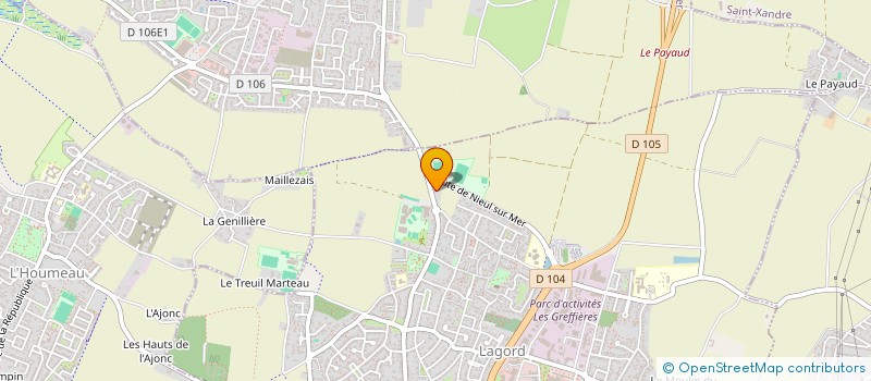 localisation de l'entreprise MADAME DANIELE CHALLAT  LAGORD