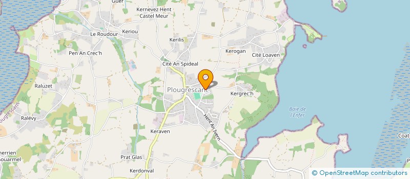 localisation de l'entreprise MADAME DANIELE COUCHOURON à PLOUGRESCANT