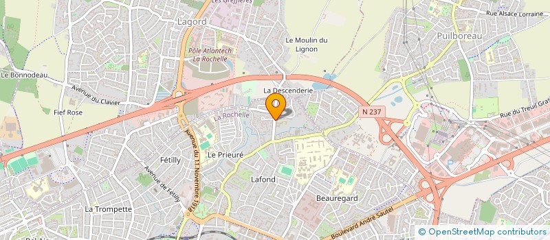 localisation de l'entreprise MADAME DANIELE COUTURIER  LA ROCHELLE