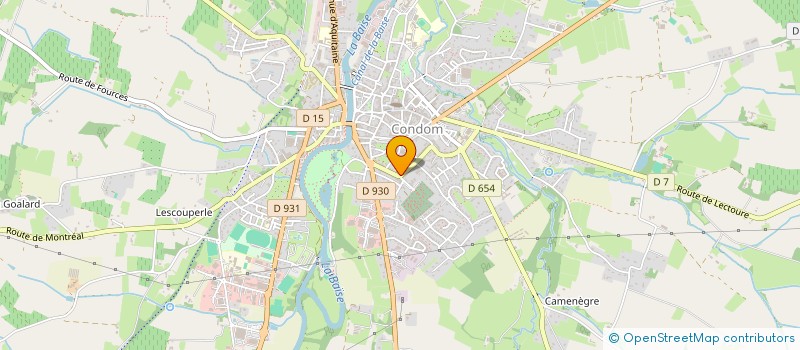 localisation de l'entreprise MADAME DANIELE CREY  CONDOM