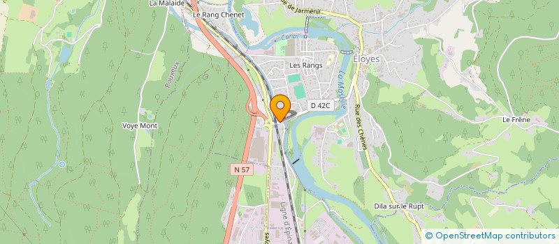 localisation de l'entreprise MADAME DANIELE CUNAT  ELOYES