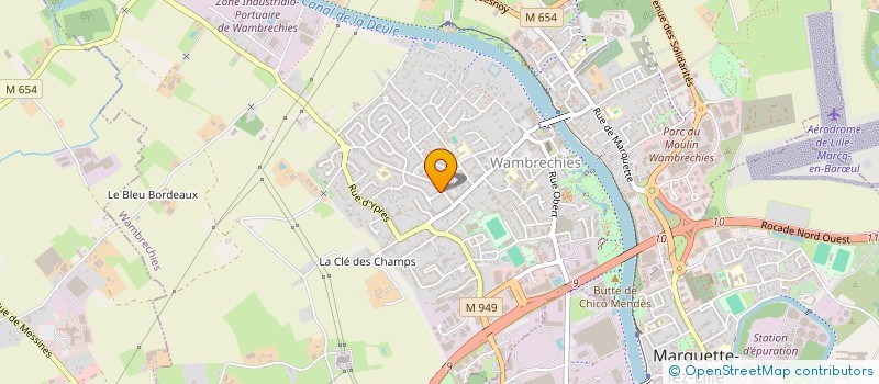 localisation de l'entreprise MADAME DANIELE CURE  WAMBRECHIES