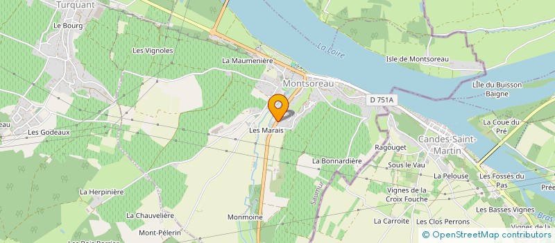 localisation de l'entreprise MADAME DANIELE DA SILVA à MONTSOREAU