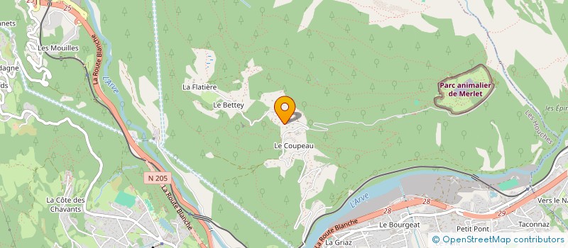 localisation de l'entreprise MADAME DANIELE DAVAL  LES HOUCHES