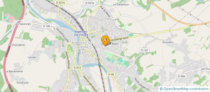 localisation de l'entreprise MADAME DANIELE DAVAL à ARGENTON-SUR-CREUSE