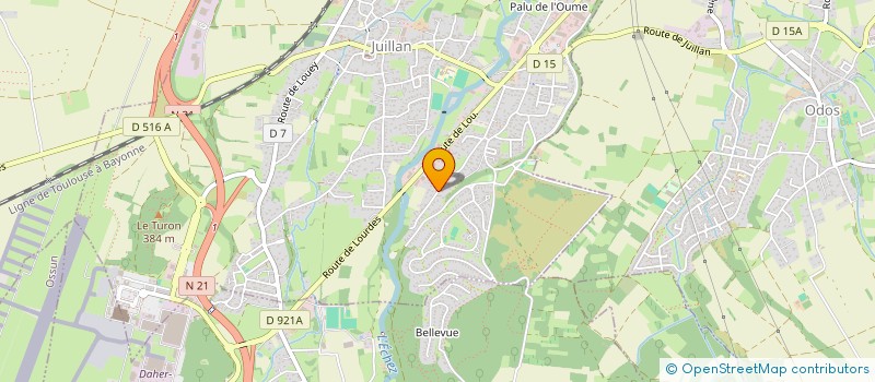 localisation de l'entreprise MADAME DANIELE DAVID  JUILLAN