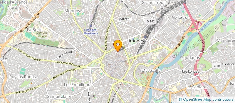 localisation de l'entreprise MADAME DANIELE DESCHAMPS à LIMOGES
