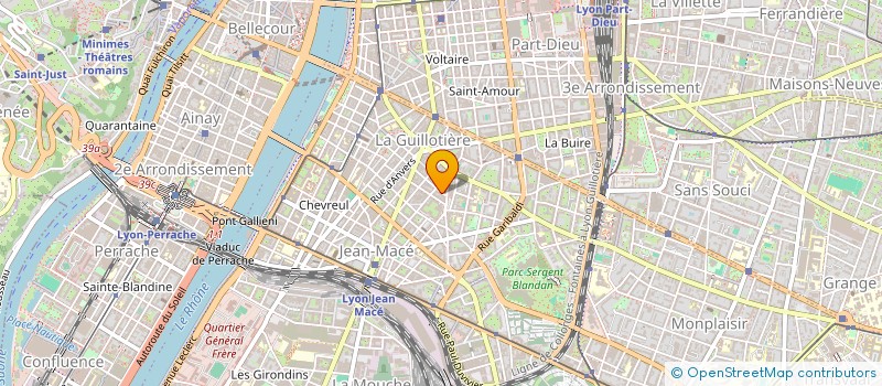 localisation de l'entreprise MADAME DANIELE DUBOIS à LYON