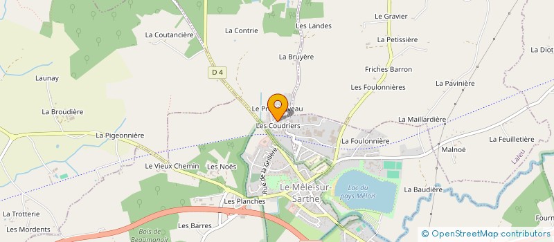 localisation de l'entreprise MADAME DANIELE DUFFAUT à SAINT-AUBIN-D'APPENAI