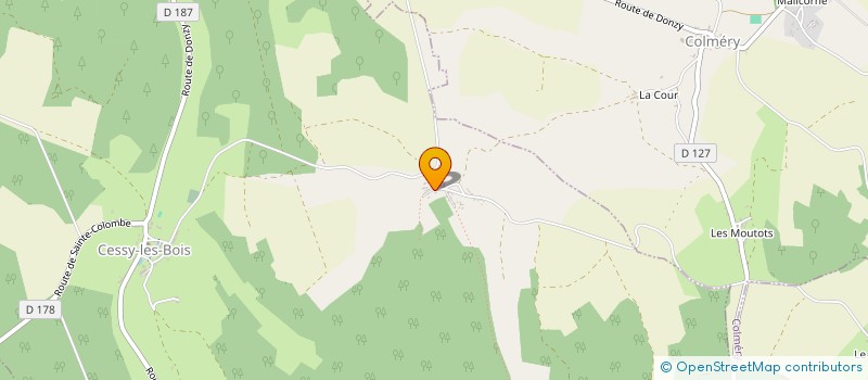 localisation de l'entreprise MADAME DANIELE DUPERRIER à CESSY-LES-BOIS