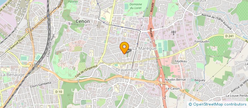 localisation de l'entreprise MADAME DANIELE DUROU  CENON