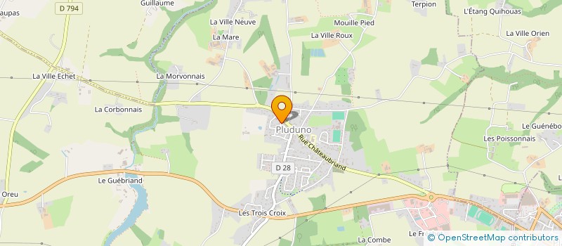 localisation de l'entreprise MADAME DANIELE EONO  PLUDUNO