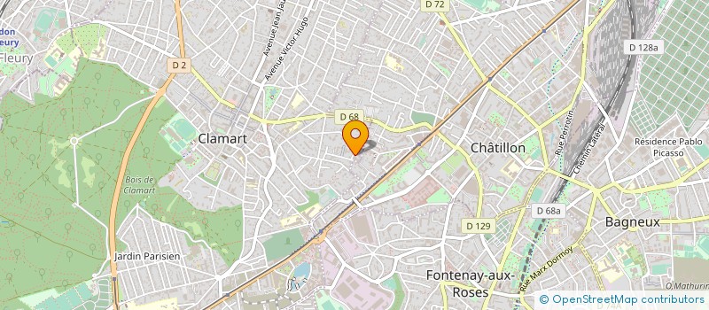 localisation de l'entreprise MADAME DANIELE ETRILLARD à CLAMART