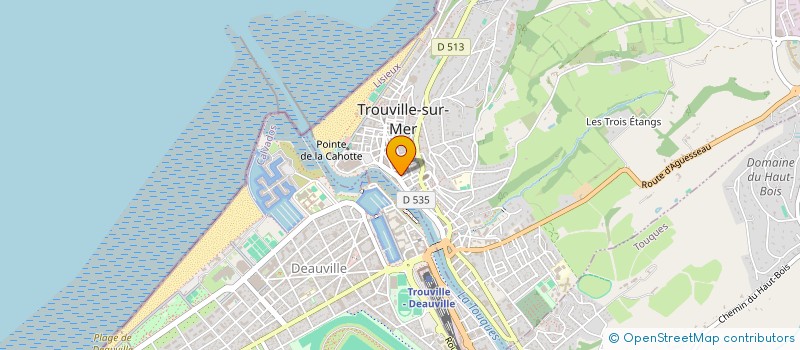 localisation de l'entreprise MADAME DANIELE FAGUET  TROUVILLE-SUR-MER