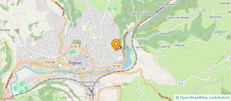 localisation de l'entreprise MADAME DANIELE FAURIE à FIGEAC