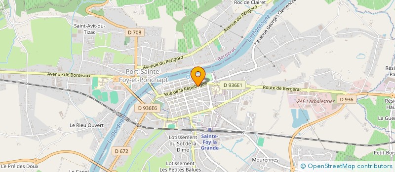 localisation de l'entreprise MADAME DANIELE FELIX à SAINTE-FOY-LA-GRANDE