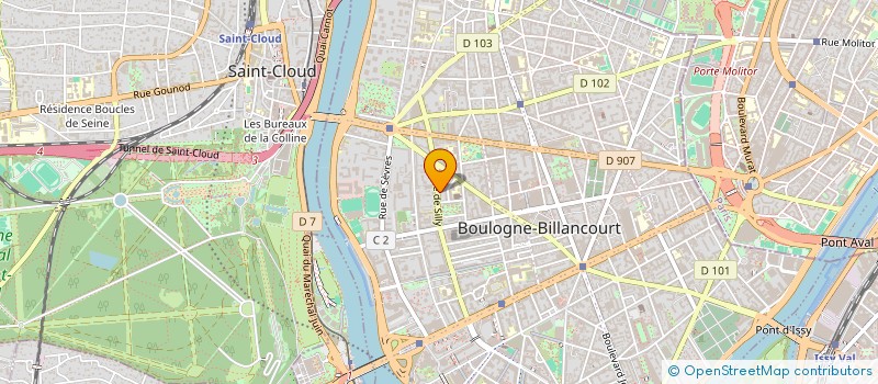 localisation de l'entreprise MADAME DANIELE FOURRE à BOULOGNE-BILLANCOURT