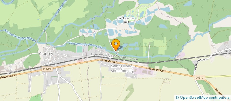 localisation de l'entreprise MADAME DANIELE FRANCHINI  SAINT-HILAIRE-SOUS-ROMILLY