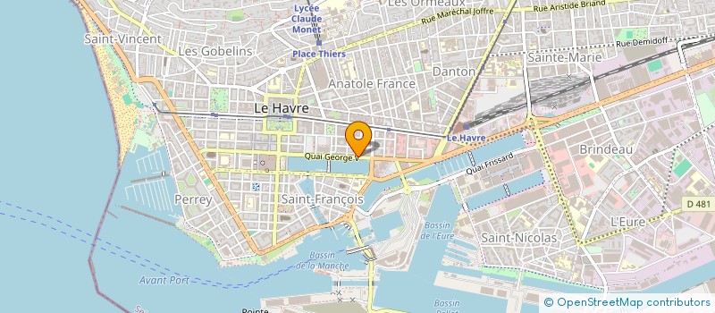 localisation de l'entreprise MADAME DANIELE GABRIEL  LE HAVRE