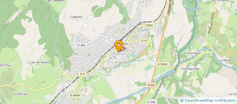 localisation de l'entreprise MADAME DANIELE GARCIA à EMBRUN
