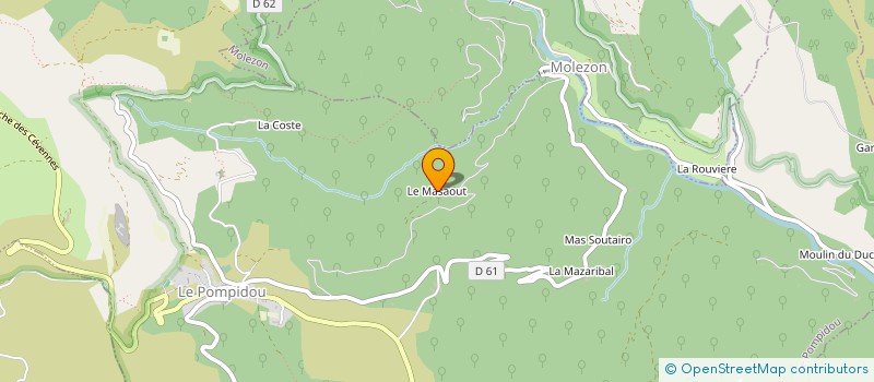 localisation de l'entreprise MADAME DANIELE GAZONNOT  LE POMPIDOU