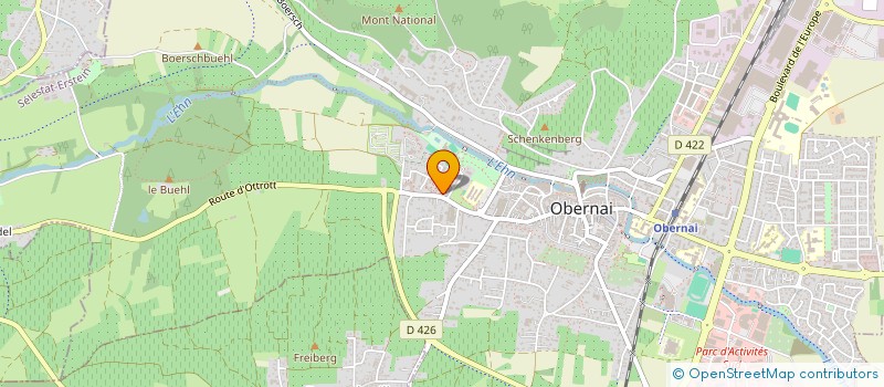 localisation de l'entreprise MADAME DANIELE GERTRUDE HERLIN  OBERNAI