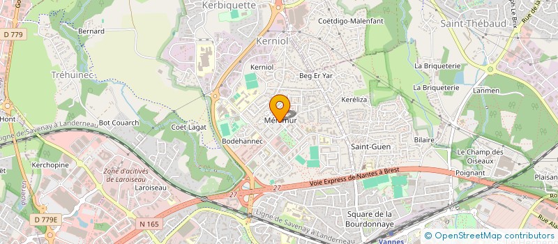 localisation de l'entreprise MADAME DANIELE GOAVEC-MEVEL à VANNES