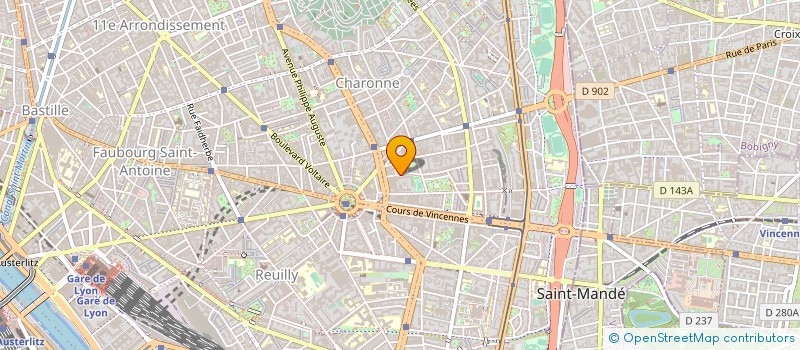 localisation de l'entreprise MADAME DANIELE GOURENTZEIG  PARIS