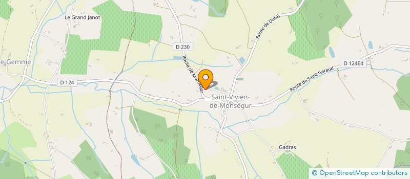 localisation de l'entreprise MADAME DANIELE GRANRY  SAINT-VIVIEN-DE-MONSEGUR