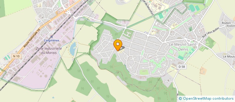 localisation de l'entreprise MADAME DANIELE GRELET  LE MESNIL-SAINT-DENIS