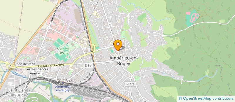 localisation de l'entreprise MADAME DANIELE GRESSIER  AMBERIEU-EN-BUGEY