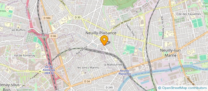 localisation de l'entreprise MADAME DANIELE GUILBERT à NEUILLY-PLAISANCE
