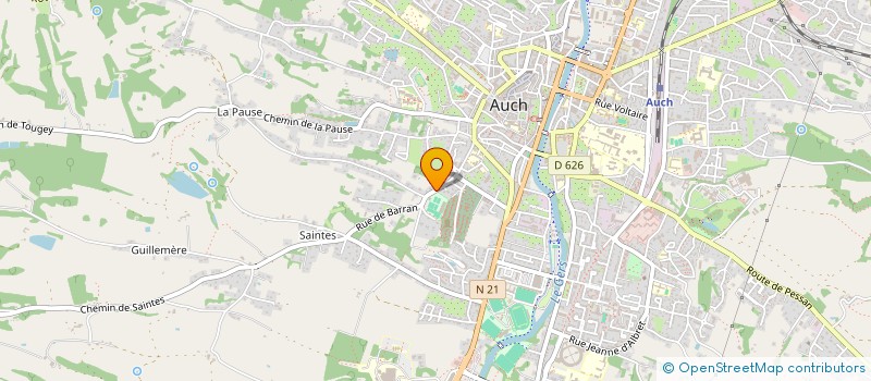 localisation de l'entreprise MADAME DANIELE HEGOBURU  AUCH