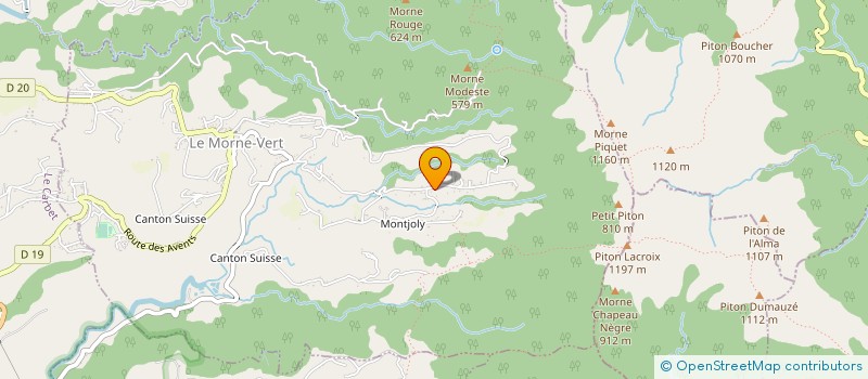 localisation de l'entreprise MADAME DANIELE JACOTIN  LE MORNE-VERT