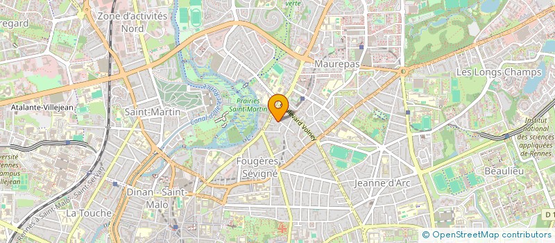 localisation de l'entreprise MADAME DANIELE JASSELIN  RENNES