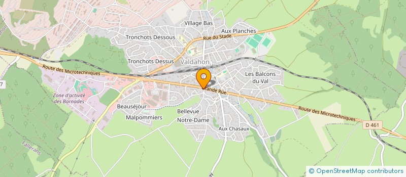 localisation de l'entreprise MADAME DANIELE JEANVOINE  VALDAHON