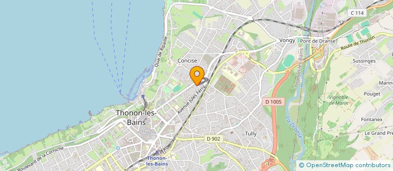 localisation de l'entreprise MADAME DANIELE JELENSPERGER à THONON-LES-BAINS