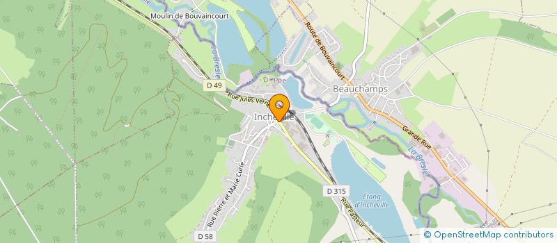 localisation de l'entreprise MADAME DANIELE KACZKIEWIEZ  INCHEVILLE