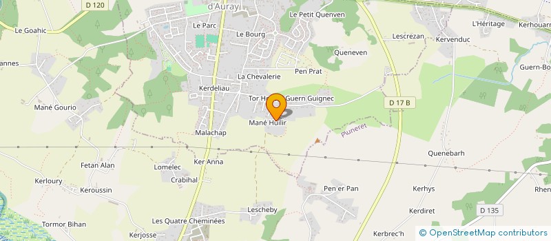 localisation de l'entreprise MADAME DANIELE KERSUZAN à SAINTE ANNE D'AURAY