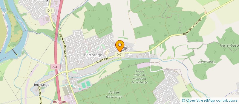 localisation de l'entreprise MADAME DANIELE KLEIN BARACCHINI  BERTRANGE