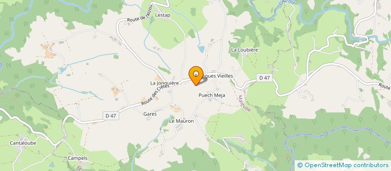 localisation de l'entreprise MADAME DANIELE LAGARRIGUE  MALEVILLE