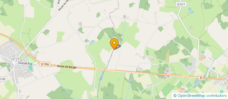 localisation de l'entreprise MADAME DANIELE LANGLAIS  JARZE VILLAGES