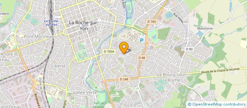 localisation de l'entreprise MADAME DANIELE LAUDOUAR à LA ROCHE-SUR-YON