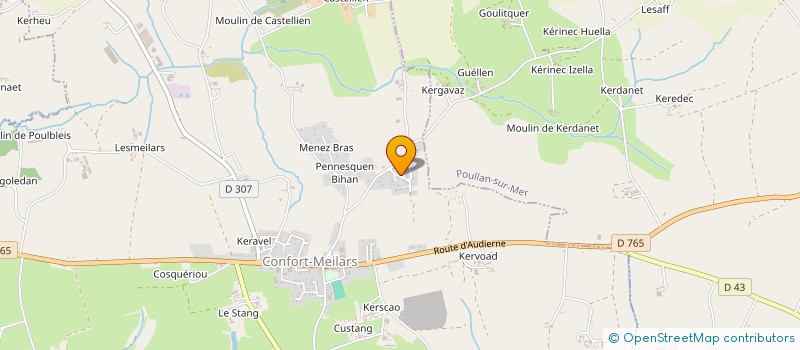 localisation de l'entreprise MADAME DANIELE LE MOAN  CONFORT-MEILARS