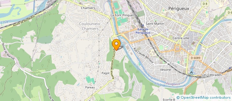 localisation de l'entreprise MADAME DANIELE LE SOLLEU  COULOUNIEIX-CHAMIERS