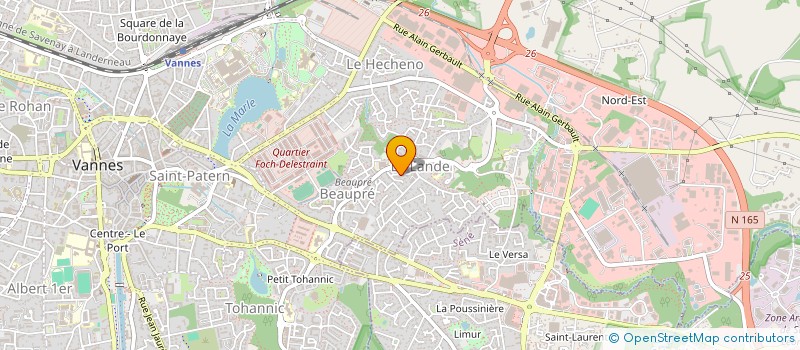 localisation de l'entreprise MADAME DANIELE LYVET à VANNES