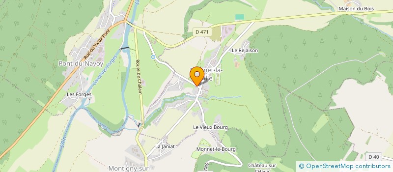 localisation de l'entreprise MADAME DANIELE MALINOWSKI  MONNET-LA-VILLE