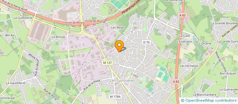 localisation de l'entreprise MADAME DANIELE MANEM  LES SORINIERES