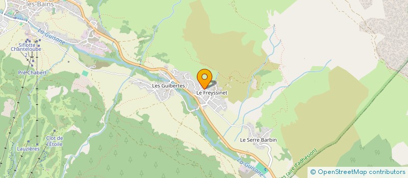 localisation de l'entreprise MADAME DANIELE MANSART à LE MONETIER-LES-BAINS